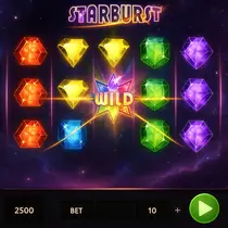 Cazeus - Starburst Slot Game - NetEnt Pokie