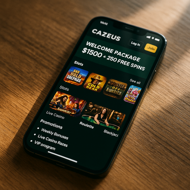 Cazeus Casino - Mobile Platform - Responsive Gaming on the Go